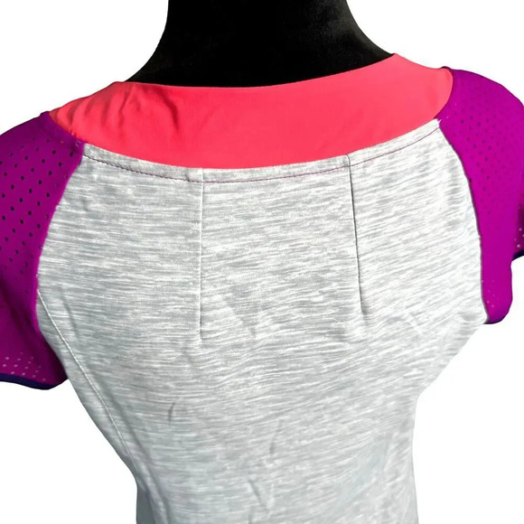 Title Nine‎ Sensitive Stretch Color Block Perforated Sleeve Athletic Dress - Picture 6 of 6